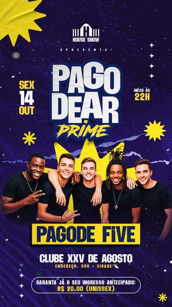 FLIER PAGODE EVENTO ARTISTA