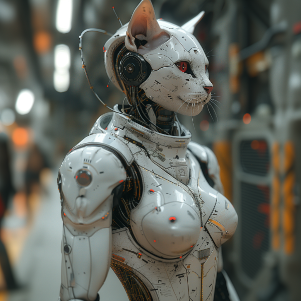 GATO ROBOTICO - FUTURISTA