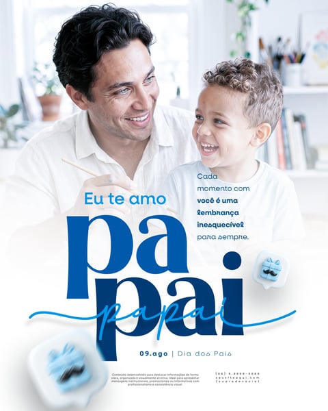 DIA DOS PAIS 09 DE AGOSTO PAPAI SOCIAL MEDIA PSD EDITÁVEL 4