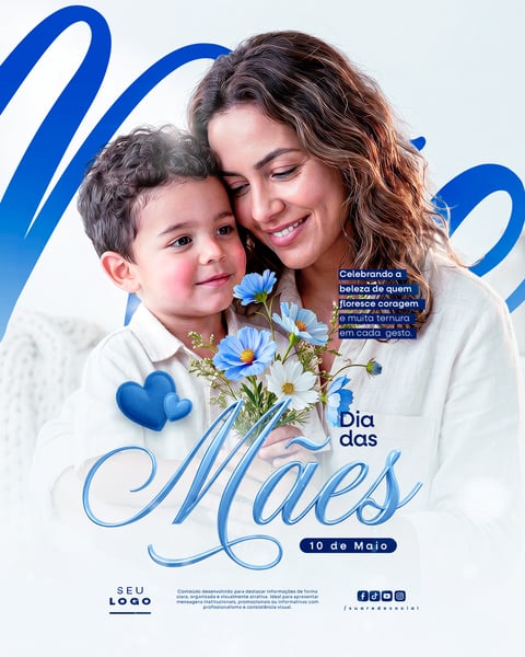 DIA DAS MÃES 10 DE MAIO SOCIAL MEDIA PSD EDITÁVEL 1