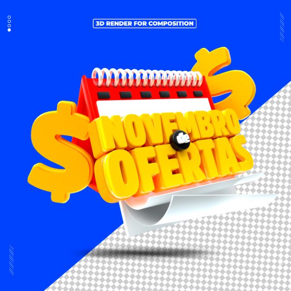 SELO 3D NOVEMBRO DE OFERTAS