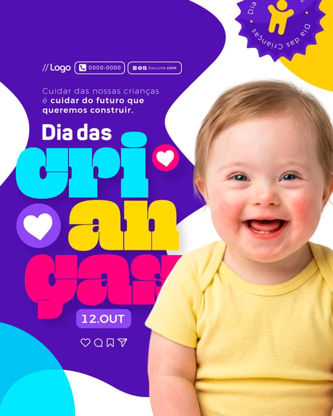 Social Media Dia das Crianças PSD Editável