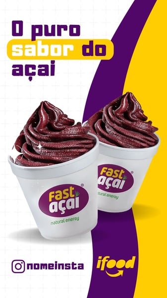 POST SORVETERIA O PURO SABOR DO AÇAÍ STORIES