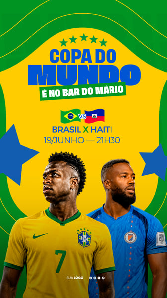 COPA DO MUNDO BRASIL X HAITI FUTEBOL STORY