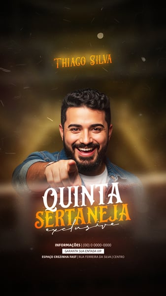 FLYER EVENTOS ARTISTAS SHOWS FESTA - SOCIAL MEDIA PSD EDITÁVEL 4