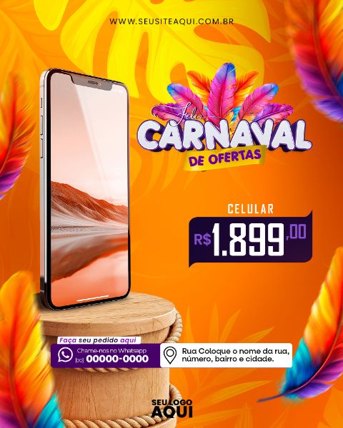 FEED - CARNAVAL | CARNIVAL | FESTA | PSD EDITÁVEL