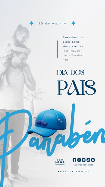 DIA DOS PAIS AGOSTO SOCIAL MEDIA POST EDITÁVEL STORY 37