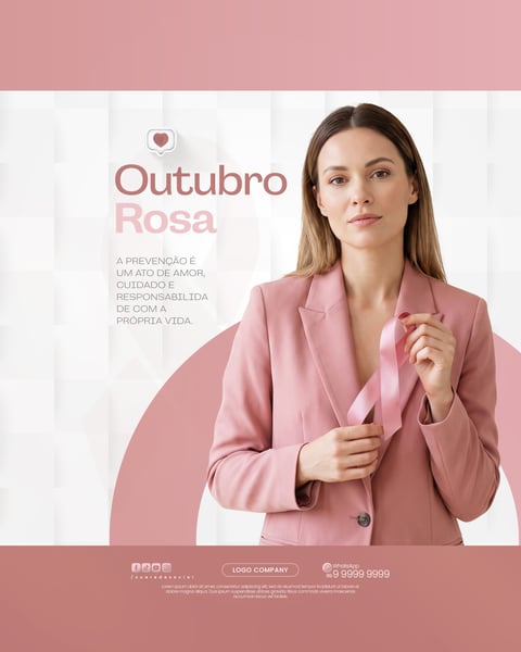 OUTUBRO ROSA CAMPANHA CONSCIENTIZAÇÃO CÂNCER MAMA SOCIAL MEDIA PSD EDITÁVEL 2