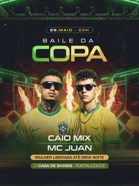 19 FLYER FESTA BAILE DA COPA FEED PSD EDITÁVEL