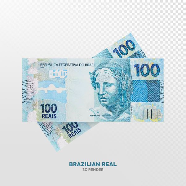 NOTAS DE 100 REAIS ELEMENTO 3D REALISTA