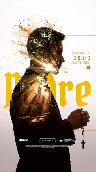 DIA DO PADRE 04 DE AGOSTO FLYER SOCIAL MEDIA PSD EDITÁVEL 4