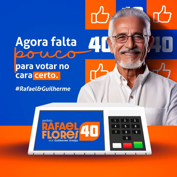 AGORA FALTA POUCO CAMPANHA ELEITORAL PREFEITO FEED PSD EDITÁVEL