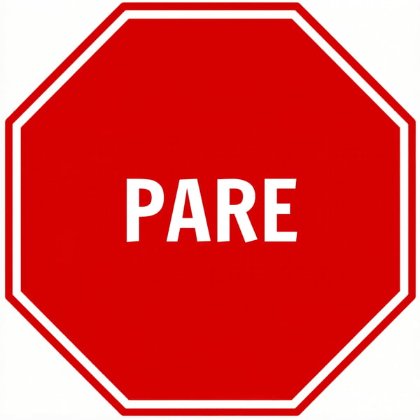 PLACA DE PARE CANVA EDITÁVEL
