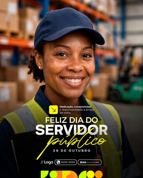 SOCIAL MEDIA DIA DO SERVIDOR PÚBLICO PSD EDITÁVEL 2