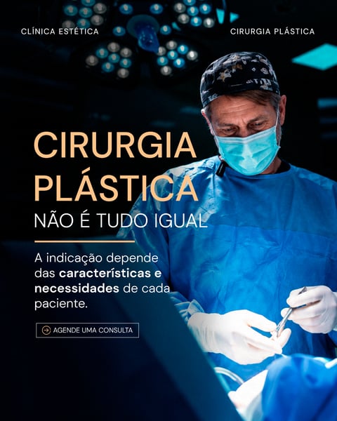 CLÍNICA ESTÉTICA SOCIAL MEDIA CIRURGIA PLÁSTICA É TUDO IGUAL PSD EDITÁVEL