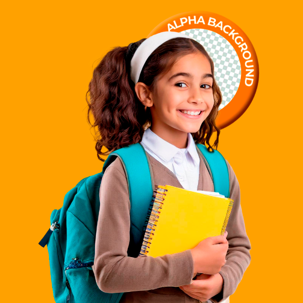 CRIANÇA ESTUDANTE COM MOCHILA NAS COSTAS PNG TRANSPARENTE SEM FUNDO