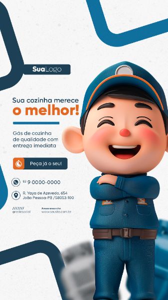 GÁS DISTRIBUIDORA COZINHA SOCIAL MEDIA POST STORY