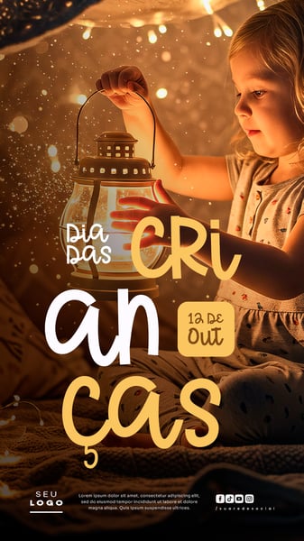 DIA DAS CRIANÇAS 12 DE OUTUBRO STORY SOCIAL MEDIA PSD EDITÁVEL 3