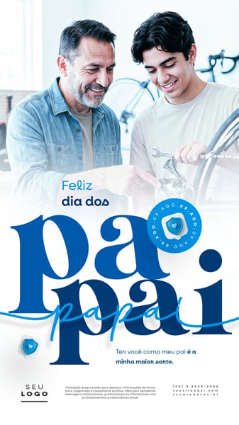 DIA DOS PAIS 09 DE AGOSTO STORY SOCIAL MEDIA PSD EDITÁVEL 7