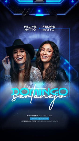 FLYER EVENTOS ARTISTAS SHOWS FESTA SOCIAL MEDIA PSD EDITÁVEL 1