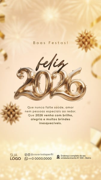 POST STORY FELIZ ANO NOVO 2026 SOCIAL MEDIA PSD EDITÁVEL 5
