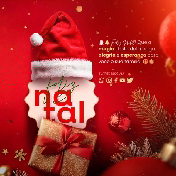 HVE SOCIAL MEDIA FELIZ NATAL FEED FELIZ NATAL QUE A MAGIA DESTA DATA TRAGA ALEGRIA E ESPERANÇA PARA VOCÊ E SUA FAMILIA