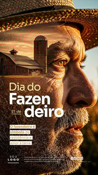 DIA DO FAZENDEIRO 21 DE SETEMBRO SOCIAL MEDIA PSD EDITÁVEL STORY 2