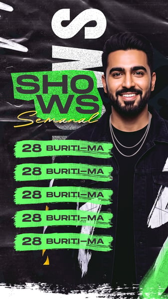 FLYER SHOWS SEMANAL STORY PSD EDITÁVEL