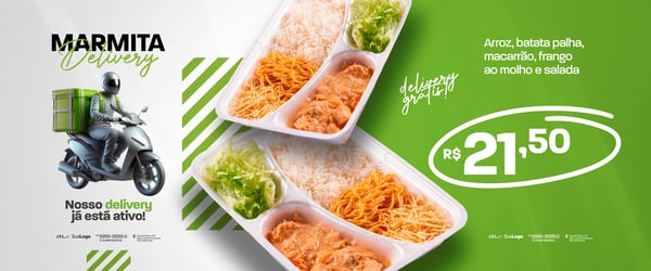 CARROSSEL MARMITA DELIVERY CARDÁPIO E PROMOÇÃO SEMANAL SOCIAL MEDIA PSD EDITÁVEL 6