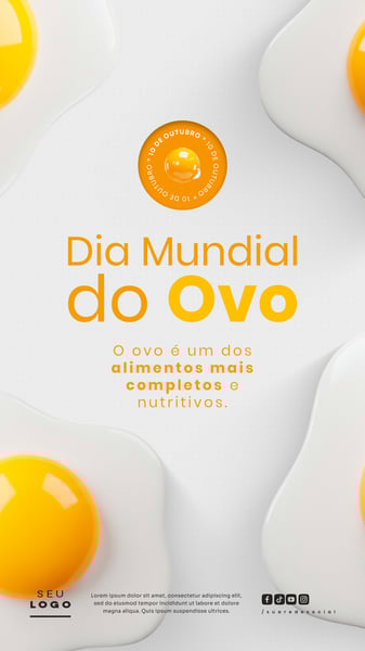 DIA MUNDIAL DO OVO 10 DE OUTUBRO STORY SOCIAL MEDIA PSD EDITÁVEL 3