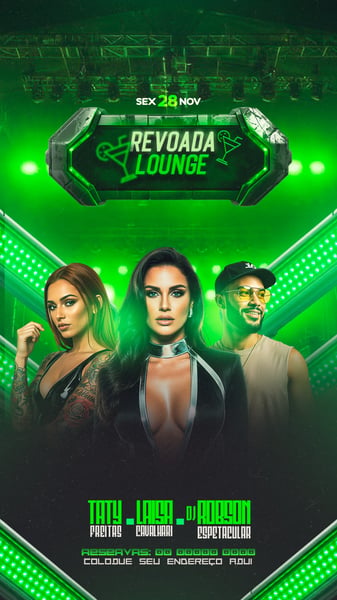 FLYERS PARA EVENTOS REVOADA LOUNGE STORYS