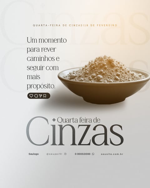 QUARTA FEIRA CINZAS FLYER PSD 5