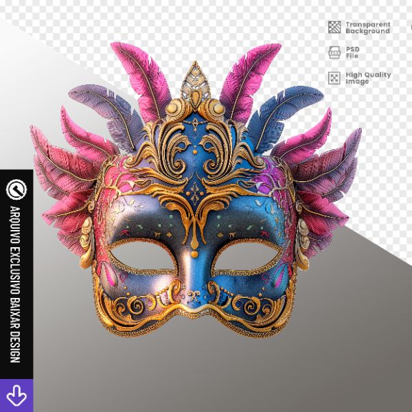 MÁSCAR DE CARNAVAL - ELEMENTO PARA COMPOSIÇÃO