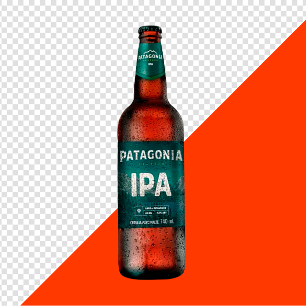 GARRAFA CERVEJA PATAGONIA IPA PNG TRANSPARENTE SEM FUNDO
