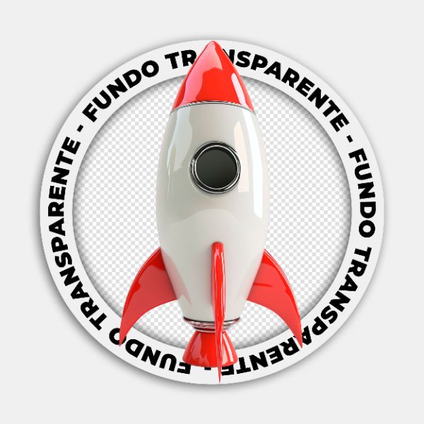 FOGUETE ESPACIAL | IMAGEM SEM FUNDO | PSD EDITÁVEL