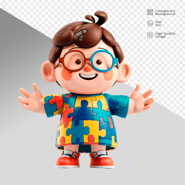 MASCOTE 3D PERSONAGEM PARA COMPOSIÇÃO