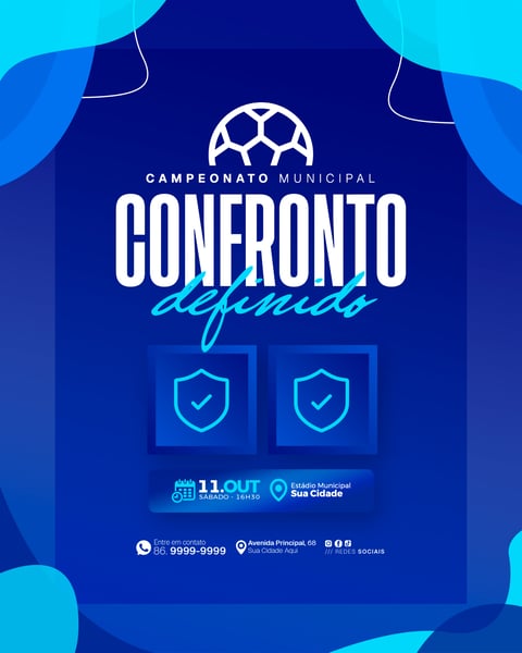Social Media Confronto de Futebol
