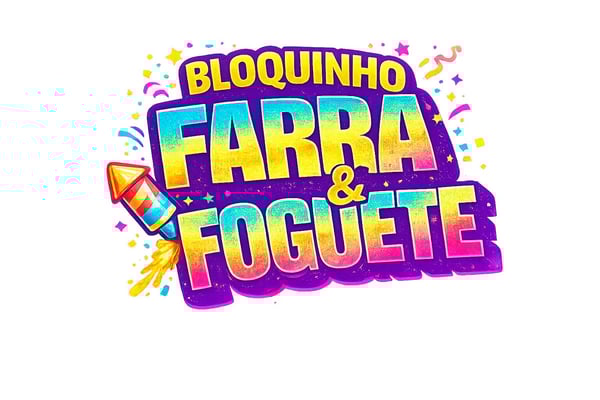 SELO 3D CARNAVAL 2026 FARRA E FOGUETE