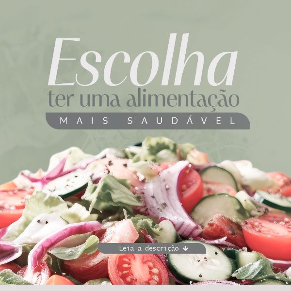 ALIMENTAÇÃO SAUDÁVEL NUTRICIONISTA PSD EDITÁVEL