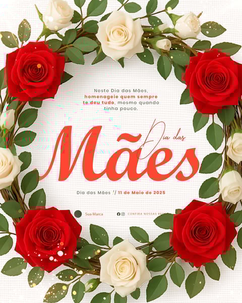 DIA DAS MÃES PARABÉNS PELO SEU DIA MÃE SOCIAL MEDIA FEED
