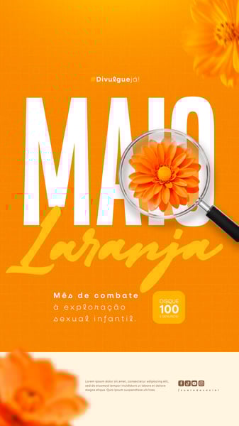HOR MAIO LARANJA CAMPANHA DE COMBATE À EXPLORAÇÃO SEXUAL INFANTIL STORY (1)