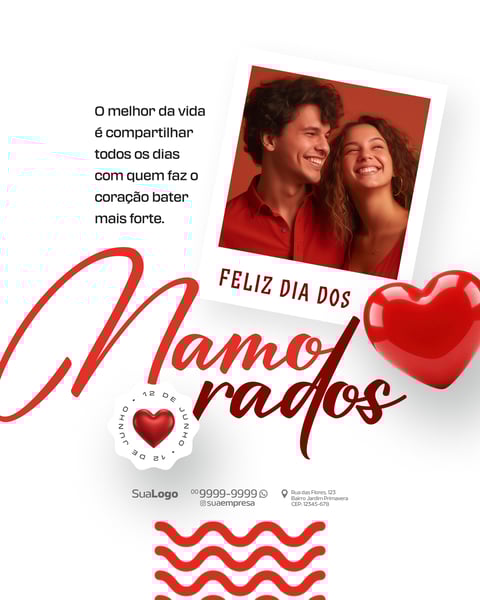 SOCIAL MEDIA DIA DOS NAMORADOS 12 DE JUNHO