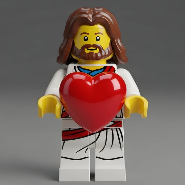 Jesus Cristo estilo lego 3D 02
