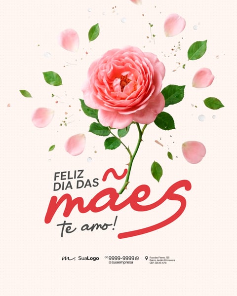 FELIZ DIA DAS MÃES 10 DE MAIO HOMENAGEM ESPECIAL SOCIAL MEDIA PSD EDITÁVEL 4