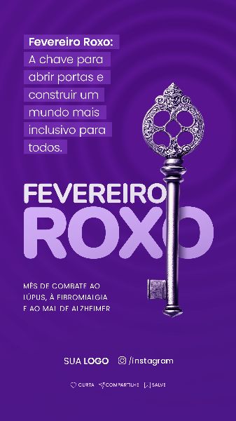 CAMPANHA | FEVEREIRO ROXO -  SOCIAL MEDIA