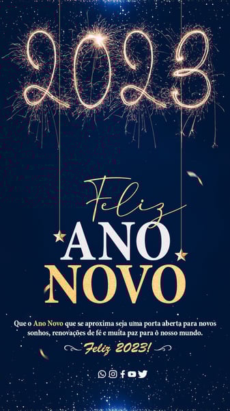 SOCIAL MEDIA  - STORY - #02 - FELIZ ANO NOVO - 2023