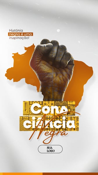 CONSCIÊNCIA NEGRA 20 DE NOVEMBRO SOCIAL MEDIA PSD EDITÁVEL
