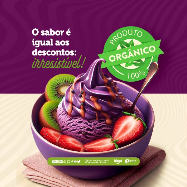 SOCIAL MEDIA - AÇAITERIA - DESCONTO IRRESISTÍVEL