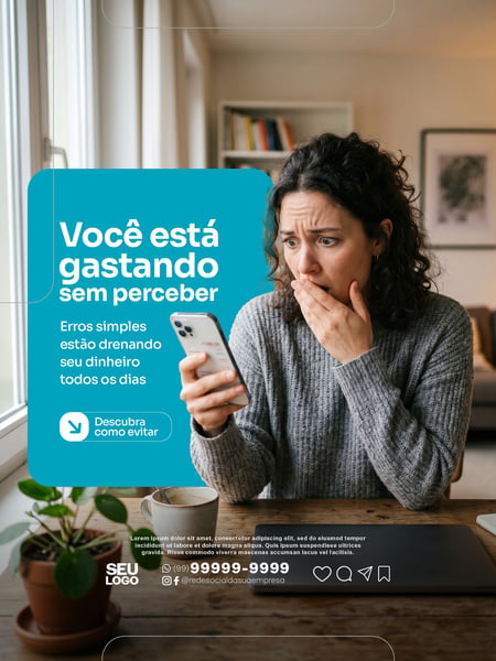 SOCIAL MEDIA ECONOMIA NO DIA A DIA PSD EDITÁVEL 02