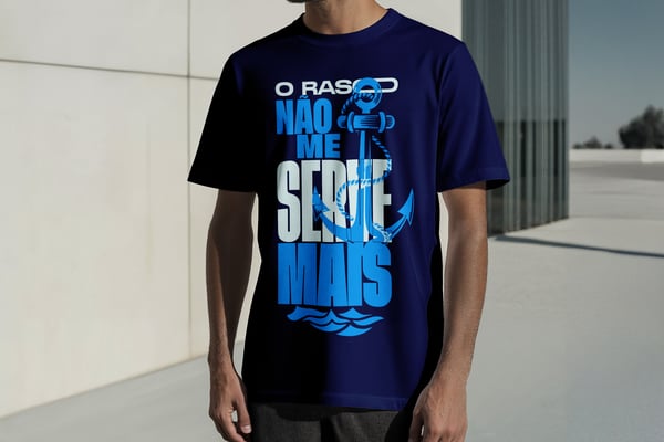 55 ESTAMPA DE CAMISA O RASO NÃO ME SERVE MAIS HOMEM